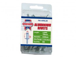 Faithfull Aluminium Rivets (50)  5mm Long £3.09